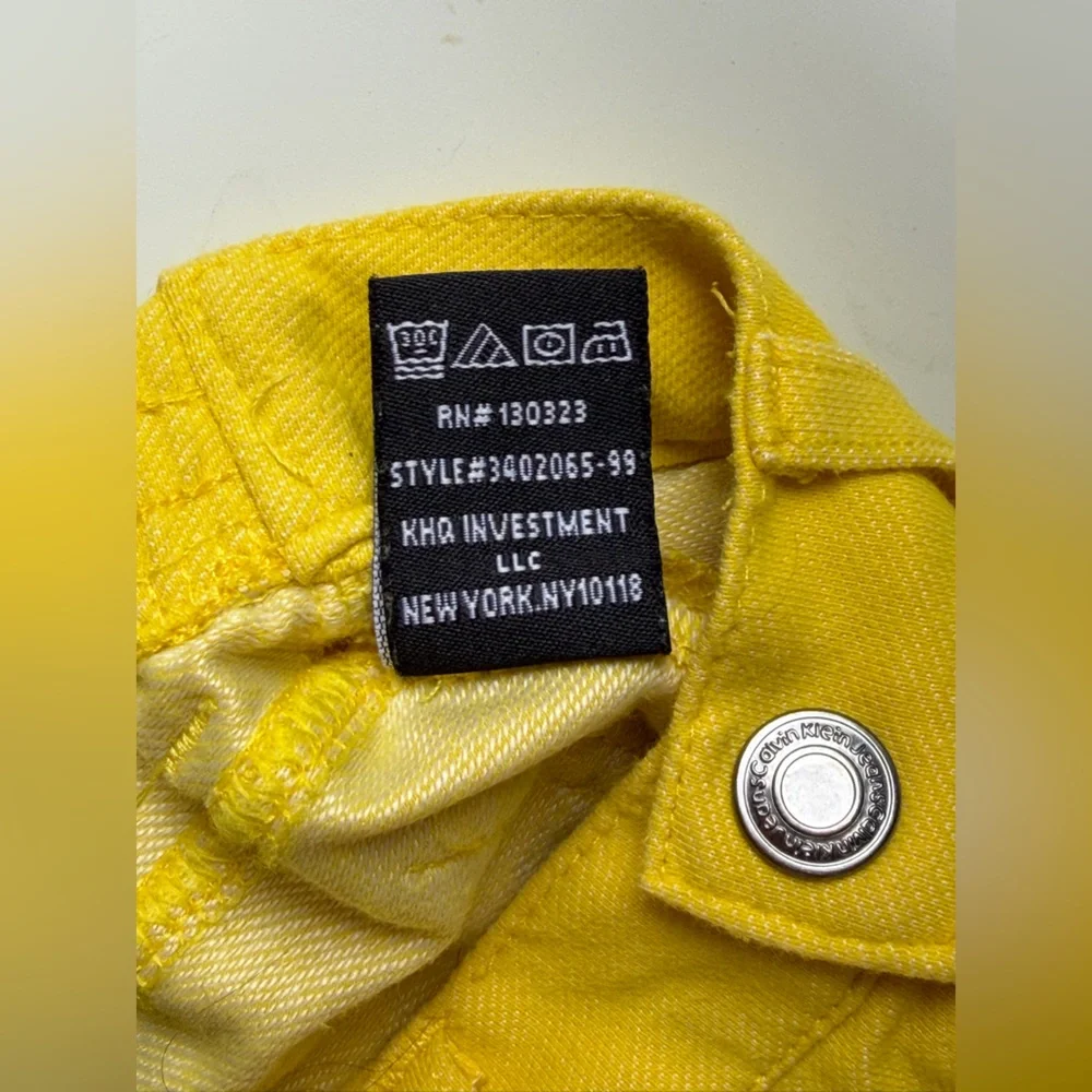 Calvin Klein Jeans Toddler Girl Striped Peplum Top & Yellow Jeggings (24M)